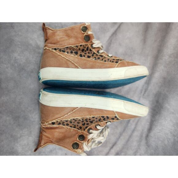 Blowfish Malibu Womens Upland High Top Canvas Sneakers Desert Caramel Size 7 - Picture 8 of 9